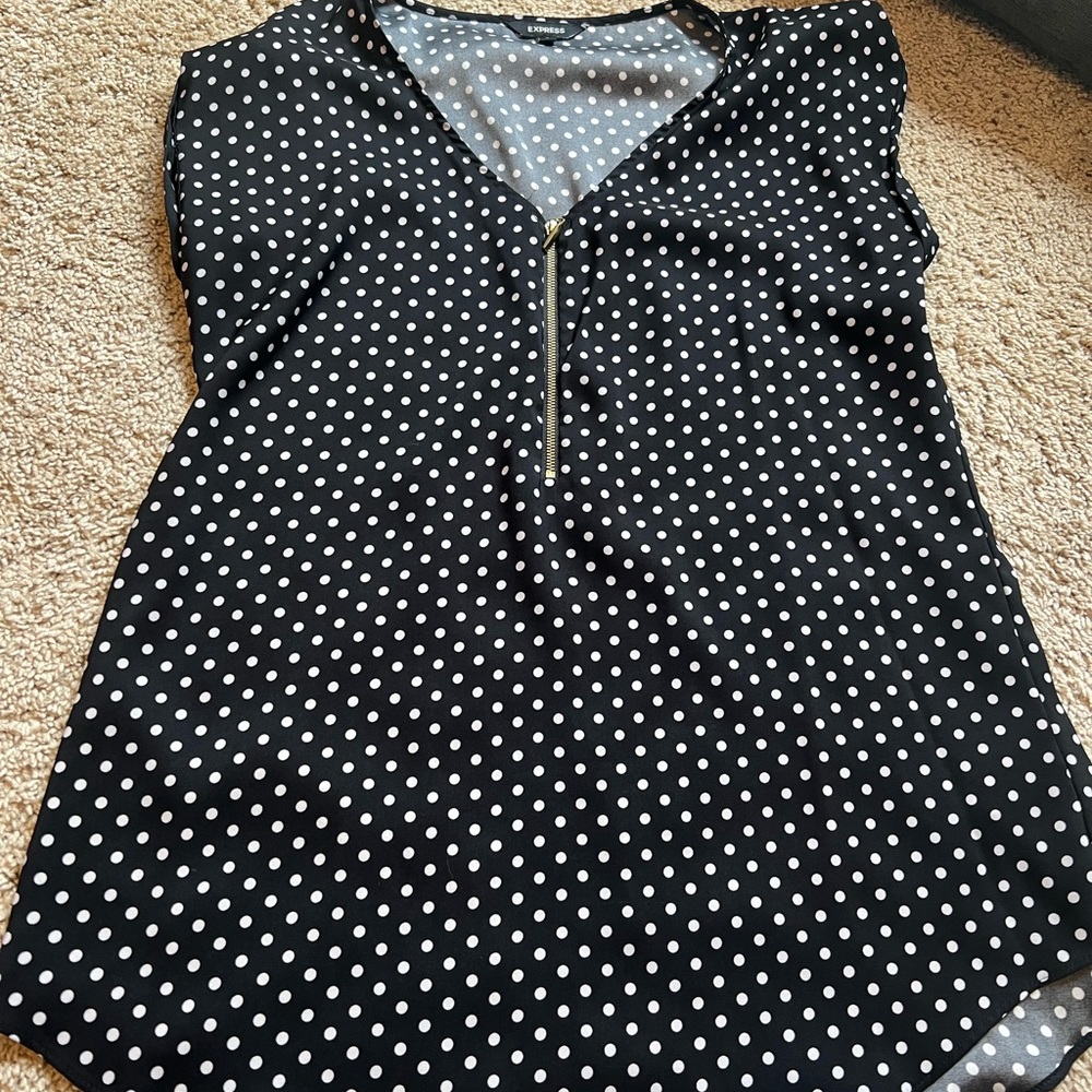 Polka dot blouse